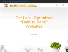 Tablet Screenshot of kreativewebsitedesigns.com